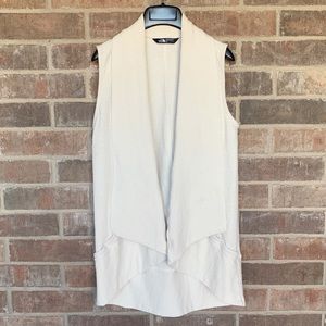 The North Face Sleeveless Cardigan, Cream, Small